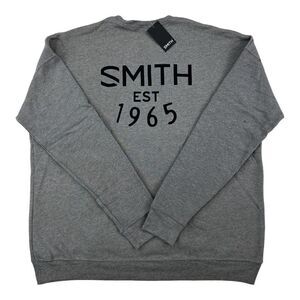 New  Smith Men US XL Gray Sweatshirt Crew Neck Pullover Long Sleeve Sweater